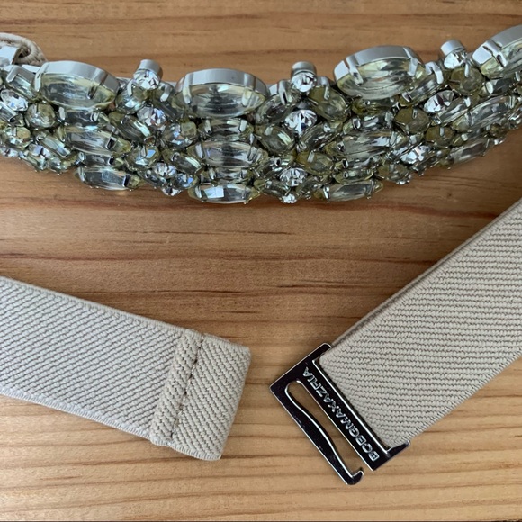NWOT BCBGMaxAzria Jeweled Elastic Belt - size OS - Picture 5 of 9